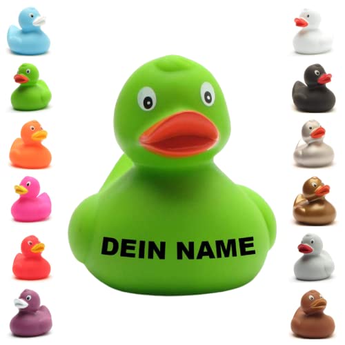 Badeente - personalisierbar (grün) von Duckshop