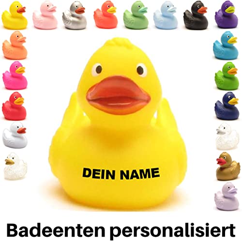 Badeente - personalisierbar - viele Farben L: 7,5 cm (rot) von Duckshop