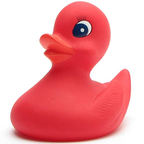 Badeente rot I Quietscheente I Duckshop I L: 10 cm von Duckshop