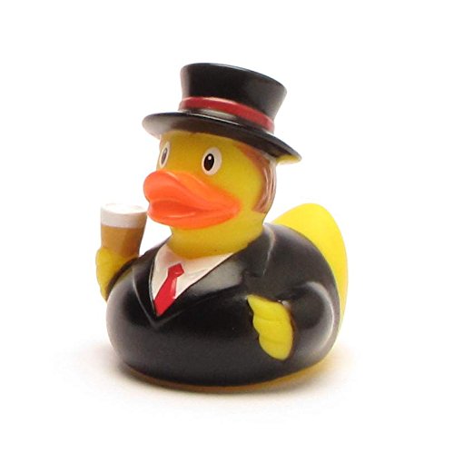 Bräutigam Mini Quietscheente I Badeente I L: 4,5 cm von Duckshop