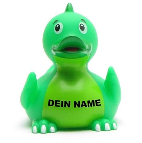 DUCKSHOP Badeenten - personalisierbar (Dinosaurier Ente) von Duckshop