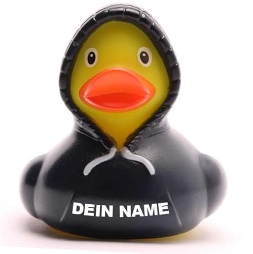 DUCKSHOP Badeenten - personalisierbar (Hoodie Ente -blau-) von Duckshop