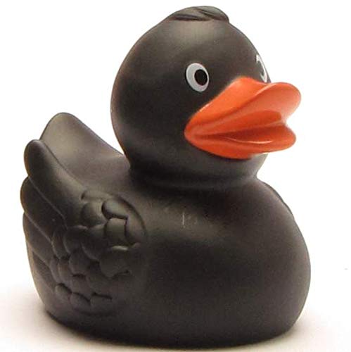 Badeente Merle schwarz von Duckshop