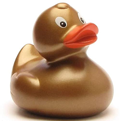 Duckshop Badeente Gudrun Gold I Quietscheente I L: 9 cm von Duckshop