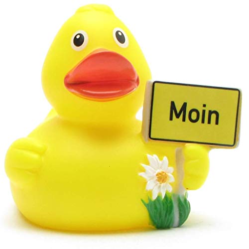 Duckshop Badeente Moin I Quietscheente I L: 8 cm von Duckshop