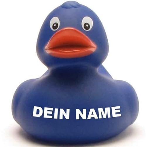 Duckshop Badeenten - personalisierbar (Ente Gertrud blau) von Duckshop