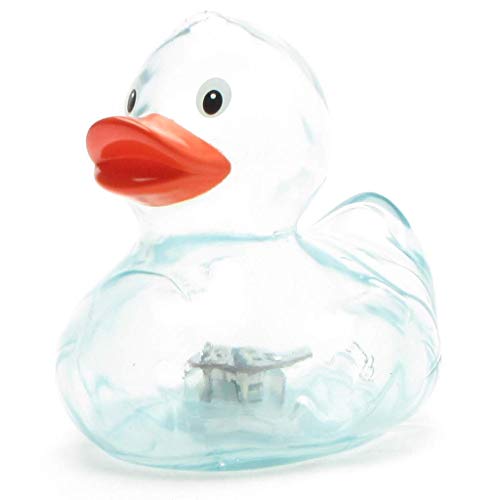 Duckshop Blinking Badeente - blau I Quietscheente I L: 8,5 cm von Duckshop