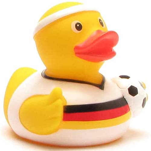 Duckshop Fußball Badeente Deutschland-Trikot I Quietscheente I L: 7,5 cm von Duckshop