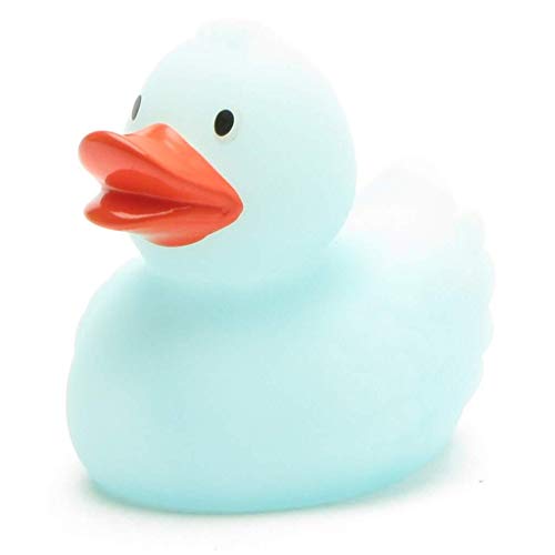 Duckshop Glow in The Dark Badeente - blau I Quietscheente I L: 7,5 cm von Duckshop