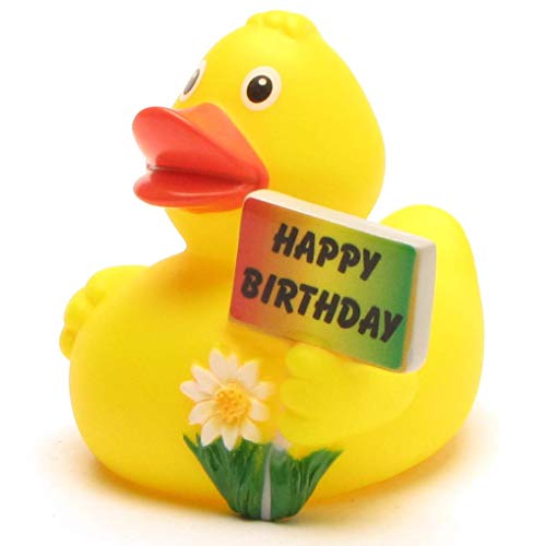 Duckshop Happy Birthday Badeente I Quietscheente I L: 8 cm von Duckshop