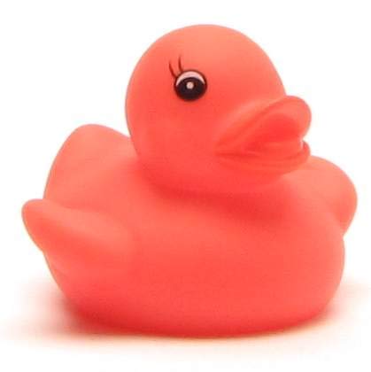 Duckshop I Badeente I Quietscheente I Farbwechsel Ente rot - 5,5 cm von Duckshop