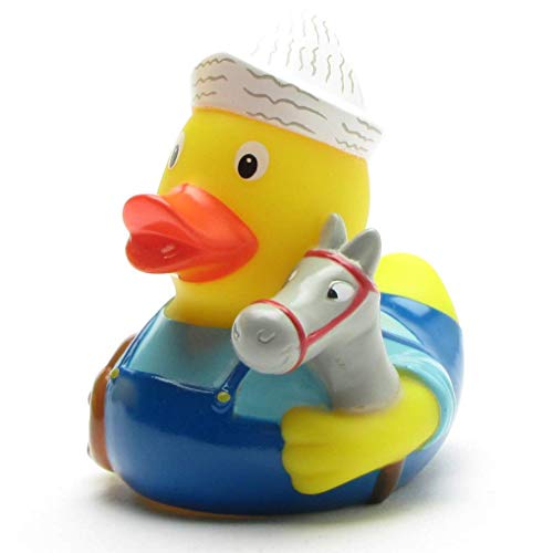 Duckshop I Badeente Steckenpferd I Quietscheente I L: 8,5 cm von Duckshop