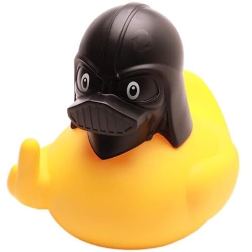 Duckshop I Badeente XXL Black Helmet I Quietscheente I Quietscheentchen I Geschenk Science Fiction Fans von Duckshop