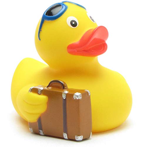 Duckshop I BadeenteTraveler I Reisender I Quietscheente I L: 8 cm von Duckshop