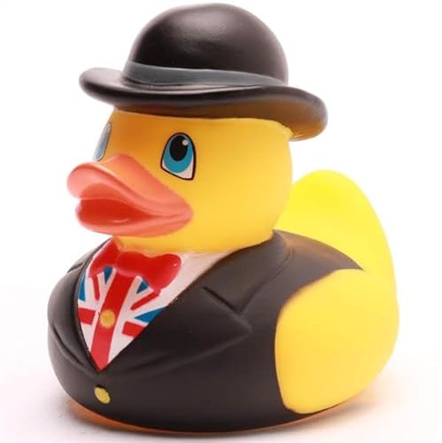 Duckshop I Badeenten United Kingdom I Schottland I England I Union Jack I Quietscheente I Quietscheentchen UK (Badeente English Gentleman) von Duckshop