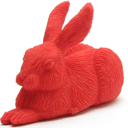 Duckshop I Quietsche-Hase rot I L: 13 cm von Duckshop