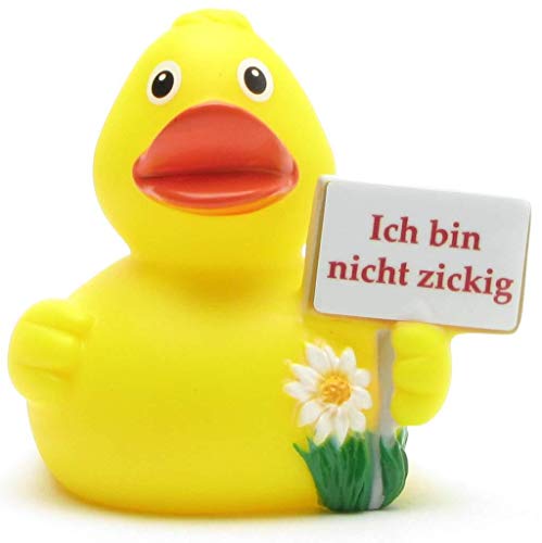 Duckshop Ich Bin Nicht zickig Badeente I Quietscheente I L: 8 cm von Duckshop