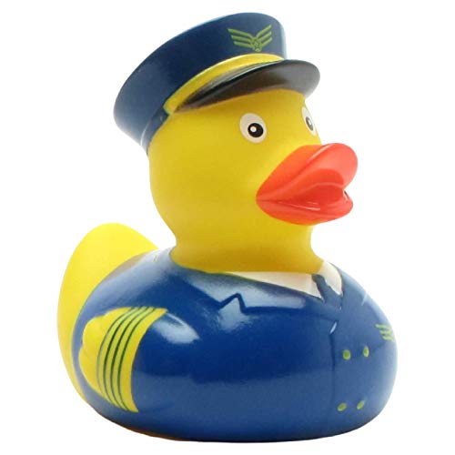 Duckshop Pilot Badeente I Quietscheente I L: 8,5 cm von Duckshop