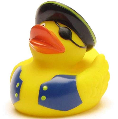 Duckshop Piraten Badeente Störtebecker I Quietscheente I L: 8,5 cm von Duckshop