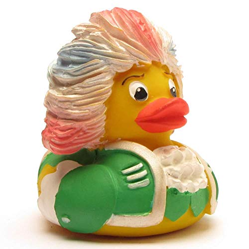 Duckshop Rock me Amadeus Badeente - grün I Quietscheente I L: 9 cm von Duckshop