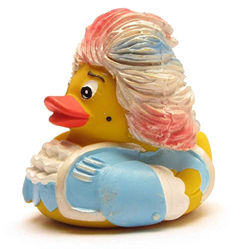 Duckshop Rock me Amadeus Badeente - hellblau I Quietscheente I L: 9 cm von Duckshop