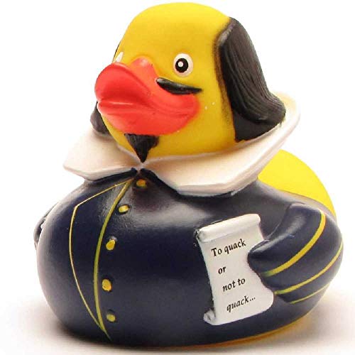 Duckshop Yarto - Shakespeare Duck I Quietscheente I L: 10,5 cm von Duckshop