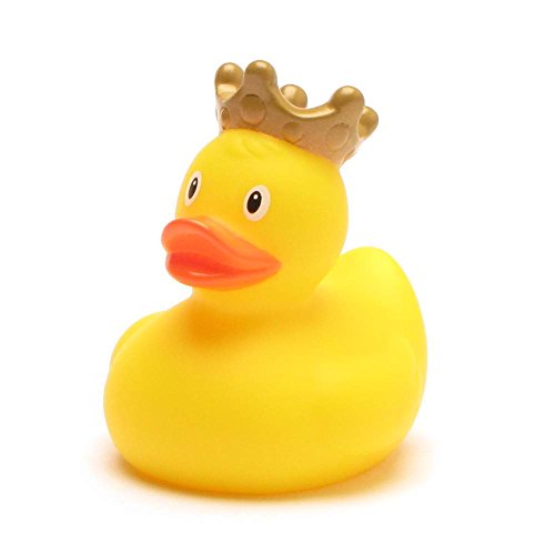 Mini-Quietscheente König gelb I Badeente I L: 4,5 cm von Duckshop