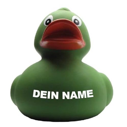 DUCKSHOP Badeenten - personalisierbar (Ente XXL Mila -grün-) von Duckshop