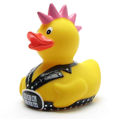 Punker Badeente Berlin I Quietscheente I Duckshop I L: 8 cm von Duckshop