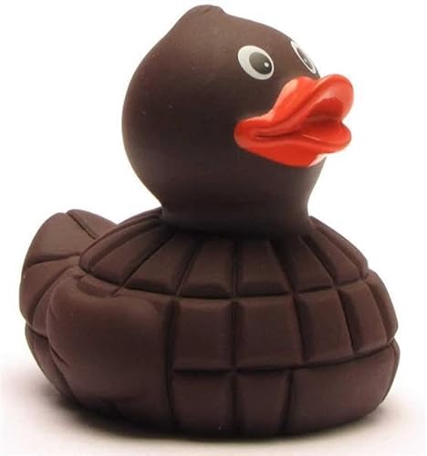 Schokoladen Quietscheentchen I L8,5cm I Badeente I Geschenk für Naschkatzen I von Duckshop