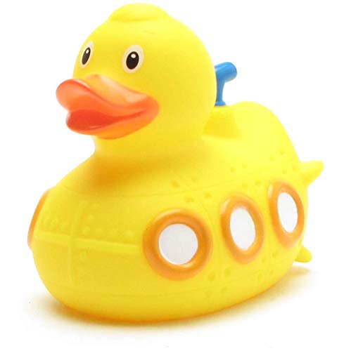 U-Boot Badeente I Quietscheentchen I L: 8,5 cm I inkl. Badeenten-Schlüsselanhänger im Set von Duckshop