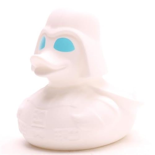 White Star Badeente I L: 8,5 cm - inkl. Gummienten-Schlüsselanhänger im Set I Geschenk für Star Wars Fans von Duckshop