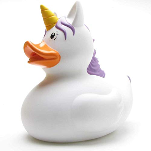 XXL-Badeente Einhorn Unicorn Weiss I Quietscheente I L: 25 cm von Duckshop