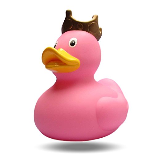 XXL - Badeente König - pink I Quietscheente I L: 23 cm von Duckshop