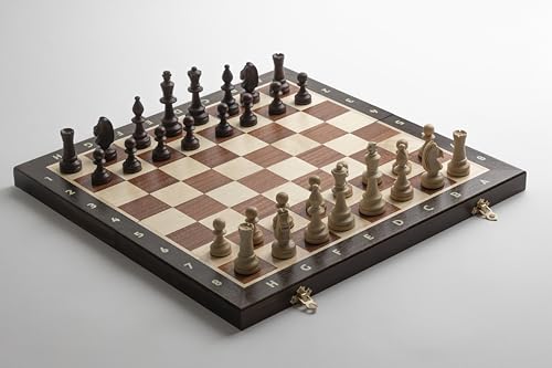 Turnier-Schachset 430 x 430 mm – handgefertigt – furniertes Schachbrett + Staunton-Figuren aus Hainbuchenholz Turnier-Schachset 430 x 430 mm – handgefertigt – furniertes Schachbrett + Staunton-Figuren aus Hainbuchenholz von Dudrak