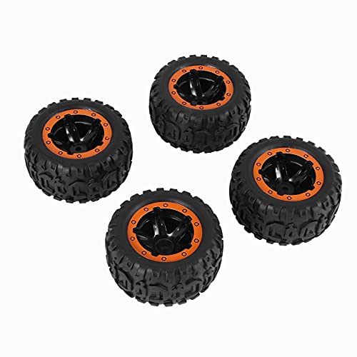 Duendhd 4PCS Reifen & Räder Felgen Fernbedienung Zubehör für HBX 16889 1/16 RC Auto Fahrzeuge Ersatzteile M16038 von Duendhd