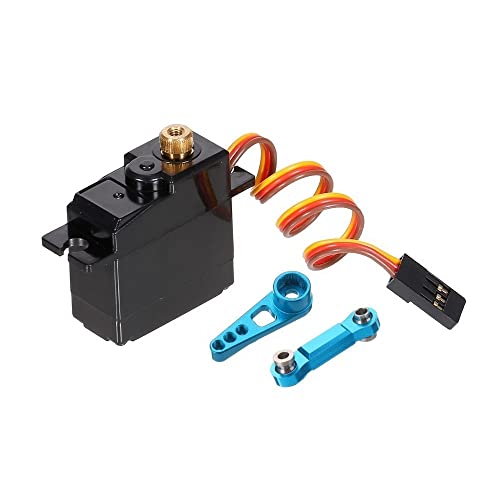 Duendhd DREI Draht Metall Getriebe Servo mit Servo Arm Servo Stange für 144001 124019 124018 A959-B A959 RC Upgrade Teile von Duendhd