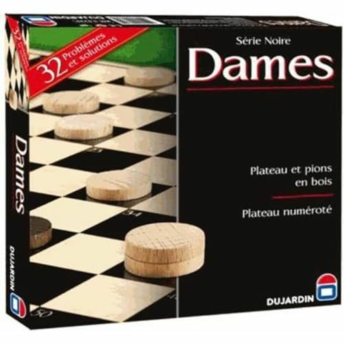 Dujardin Dame - Brettspiel, 2 Spieler, Alter 72+, Holz, Klassische Ausgabe, Mysterium, Gesellschaftsspiel-Klassiker von Dujardin