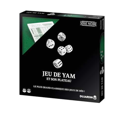 Yam 421 Serie Noir – Gesellschaftsspiel – Klassisches Würfelspiel – Spieltisch und Block mit Punkteblättern im Lieferumfang enthalten Yam 421 Serie Noir – Gesellschaftsspiel – Klassisches Würfelspiel – Spieltisch und Block mit Punkteblättern im Lieferumfang enthalten von Dujardin