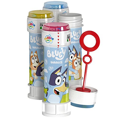 DULCOP - Bluey Blasen - Seifenblasen - 60 ml - 047337 - Blau - Kunststoff - Offizielle Lizenz - Kinderspielzeug - Outdoor-Spiel - Ab 3 Jahren von Dulcop