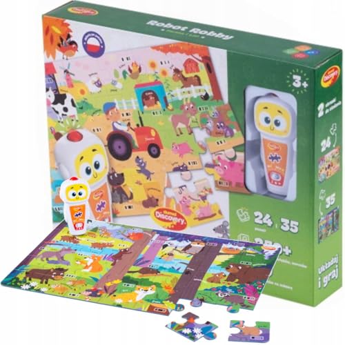 Lernspielzeug Puzzle Spiel Robot Robby Bauernhof und Wald Dumel von Dumel