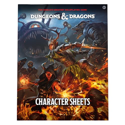 2024 Character Sheets (Dungeons & Dragons Player Accessories) (Englische Version) von Dungeons & Dragons