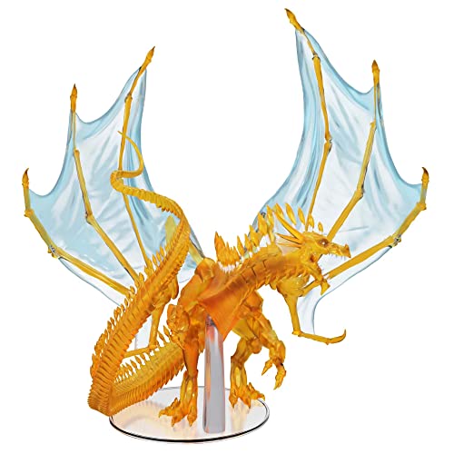 Dungeons & Dragons D&D Icons of The Realms: Adult Topaz Dragon - Pre-Painted Miniatures, Translucent, RPG Figur, for Display & Tabletop Use, Roleplaying von Dungeons & Dragons