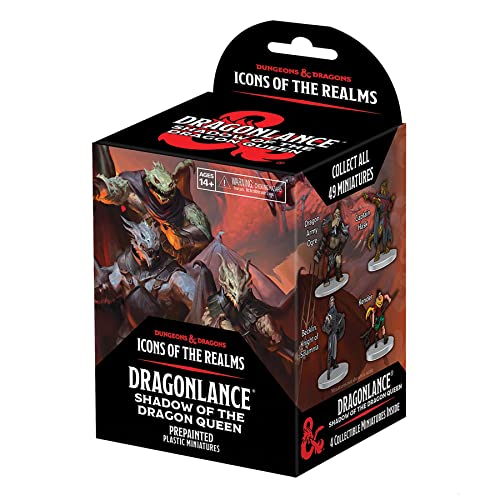 Dungeons & Dragons D&D Icons of The Realms: Dragonlance Booster (Set 25) - 4 Figuren Set, zufällig Sortiert, vorbemalt, enthält kleine, mittlere und große Miniaturen, RPG-Figuren, Rollenspiel von Dungeons & Dragons