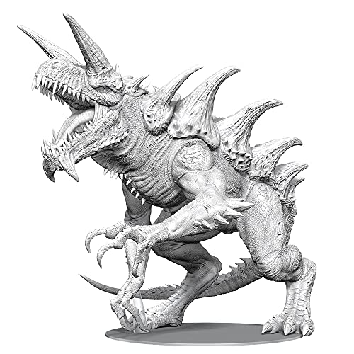 Dungeons & Dragons D&D Nolzur's Marvelous Miniatures: Gargantuan Tarrasque – unlackierte Figur, RPG, Display oder Verwendung mit Ihren Tisch-Rollenspielen von Dungeons & Dragons