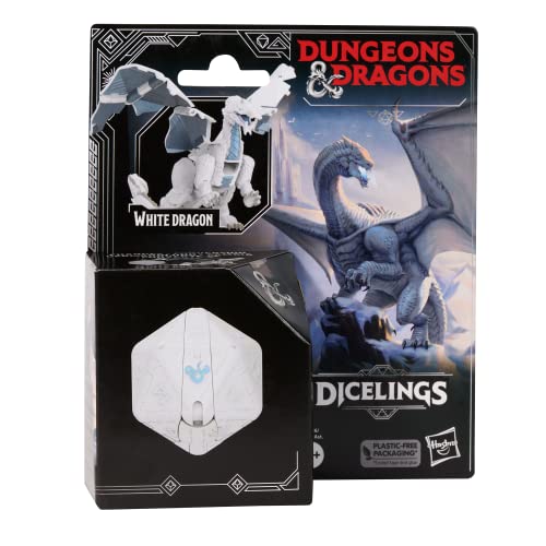 Dungeons & Dragons Dicelings White Dragon Collectible D&D Monster Dice Transforming Giant d20 Action Figures Role Playing Dice von Dungeons & Dragons