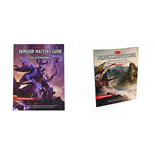 Dungeons & Dragons Grundregelwerke: Spielleiterhandbuch (Deutsche Version) & EIN frischer Spielleiterschirm für Dungeons & Dragons (Deutsche Version) von Dungeons & Dragons