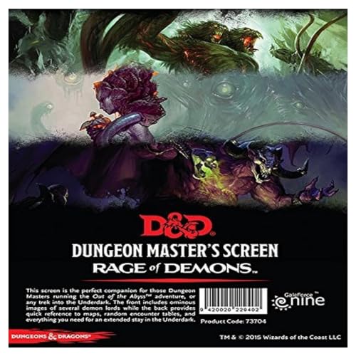 Dungeons & Dragons Rage of Demons: Dungeon Master's Screen GF9 73704 von Gale Force Nine