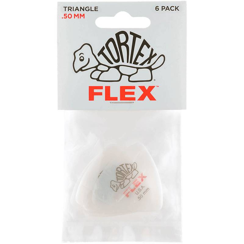 Dunlop Tortex Flex Triangle 0,50 mm (6 pcs) Plektrum von Dunlop