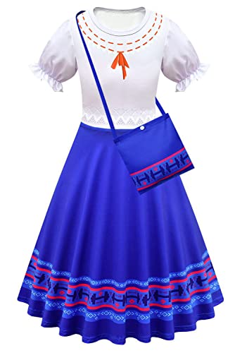 Duorola Luisa Cosplay Kostüm Luisa Kleid Deluxe Prinzessin Kleid Outfits Party Rock Tasche Anzüge Höhe 110 cm - 120 cm von Duorola